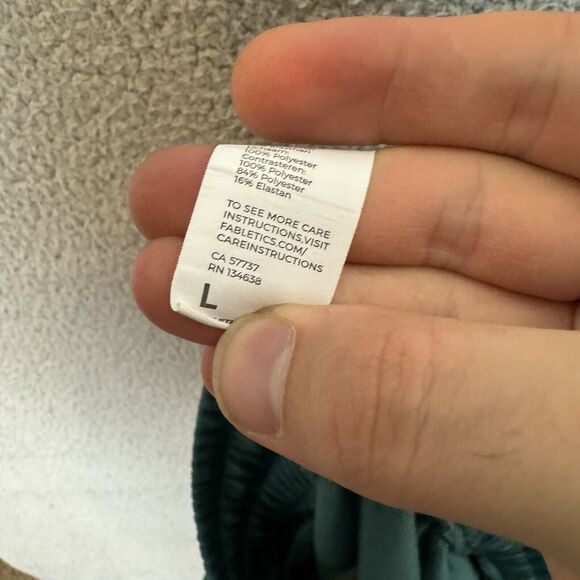 Fabletics Pants Mens L Green The Lockdown Track Pant Elastic Waist Athletic - Picture 8 of 8